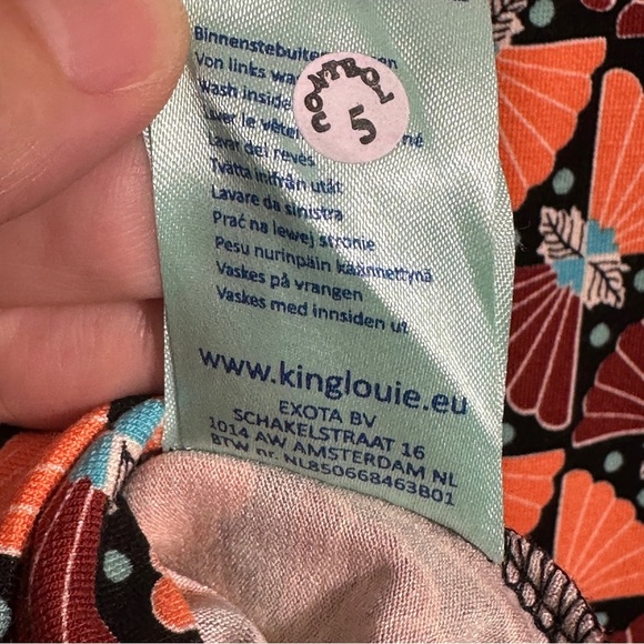 New with tags. King Louie size large Cross Dress Libellule Black. Office, date - Picture 5 of 8